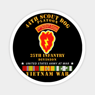 44th Scout Dog Platoon 25th Infantry Div - VN SVC Magnet